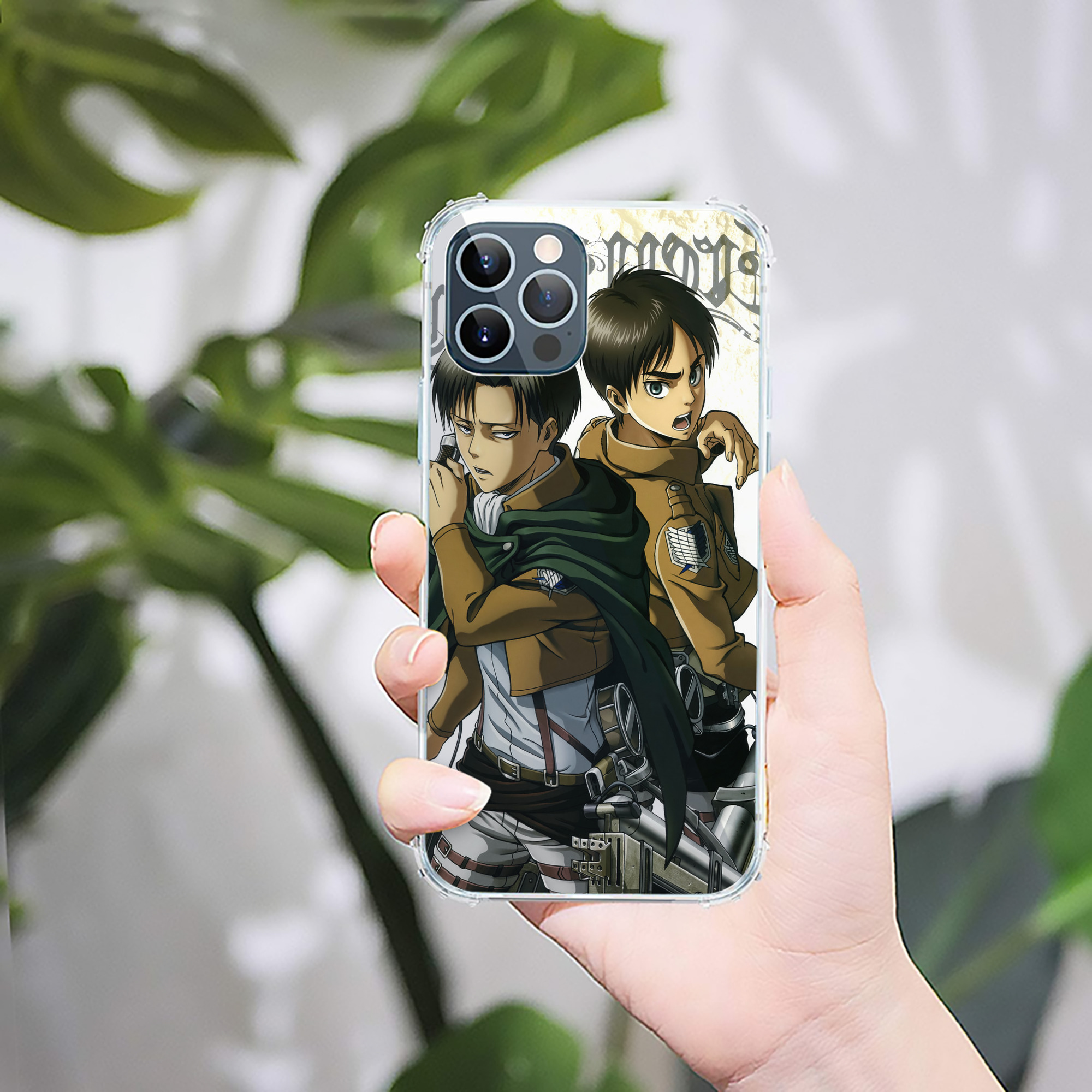 （画像用） 進撃の巨人 Attack on Titan 【iPhone 12シリーズ対応】透明スマホケース（クリアソフトケース）